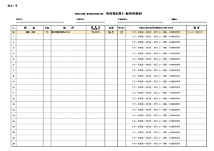 様式1号【一般利用者用】利用者名簿のサムネイル